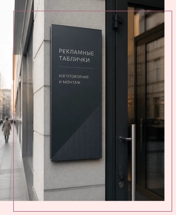 Рекламные таблички в Лесосибирске по цене от 4687 р. | Аванза-Лсс