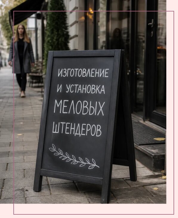 Меловые штендеры в Лесосибирске по цене от 6770 р. | Аванза-Лсс